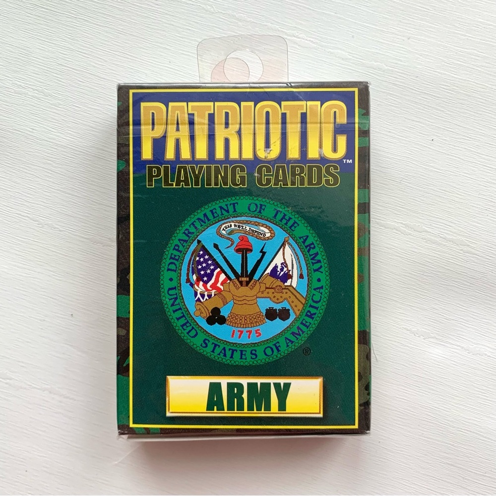 Patriotic Playing Cards Army New Sealed